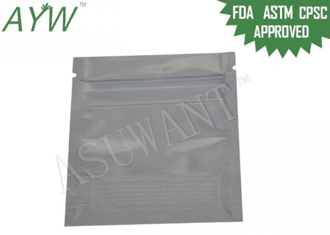 Net Retail Marijuana Smell Proof Zipper Bags With Easy Tear Open Tabs