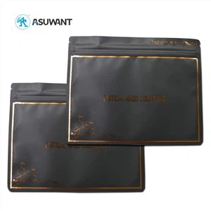 3.5Г Матте Црно мало злато жигосање коров торби Мирис Доказ Зиплоцк Пацкагинг