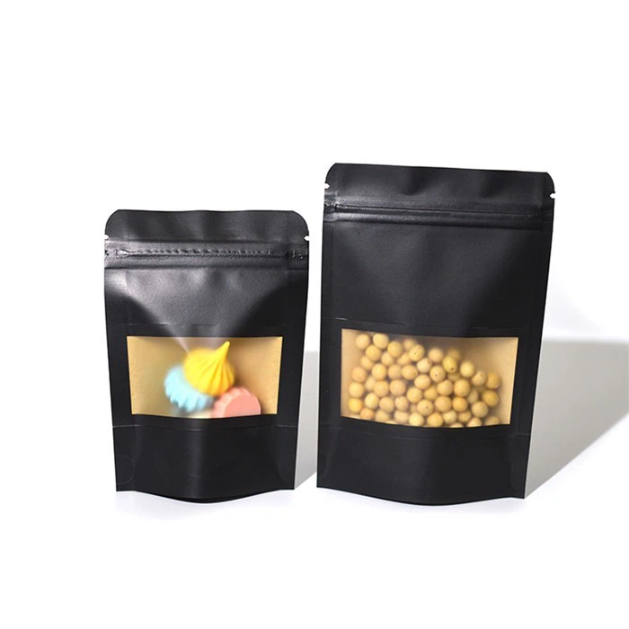 Eco Friendly Ziplock Stand Up Pouch Biodegradable Food Packaging Compostable Recyclable Kraft Paper Pouch Food Bags