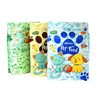 ОЕМ Цустом лого пластична равна доња торба бочна гуссет Зиплоцк Пет Цат Пасбала за паковање хране